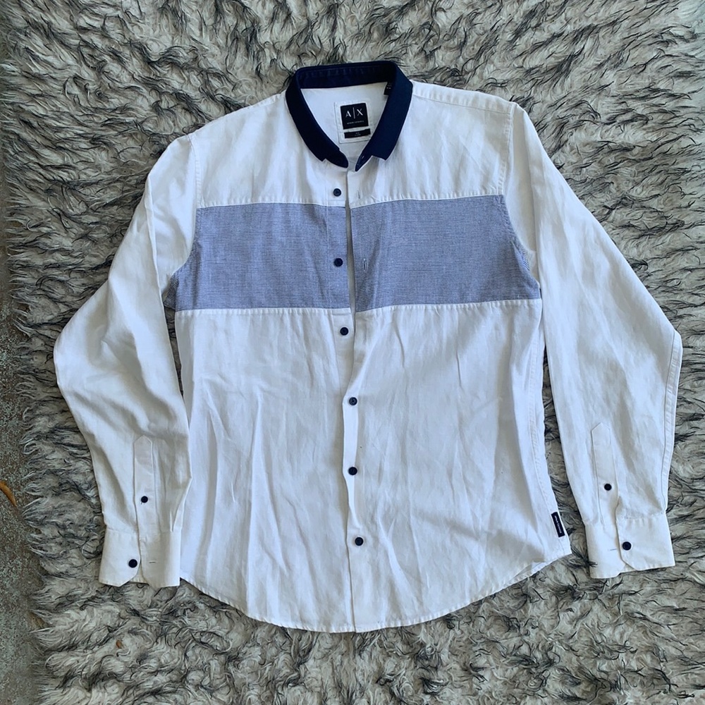 Armani Exchange long sleeve button down